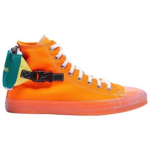 Converse Chuck Taylor All Star Buckle Up Hi Shoes 169031C Multi Sizes Orange