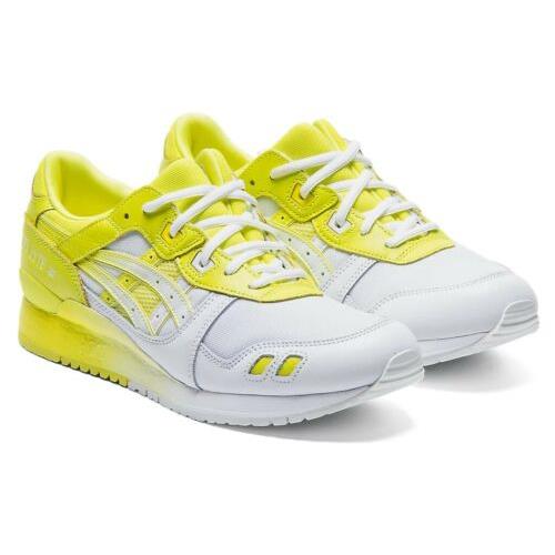 Men`s Asics Gel-lyte Iii Casual Shoes White/yellow 1191A224 100