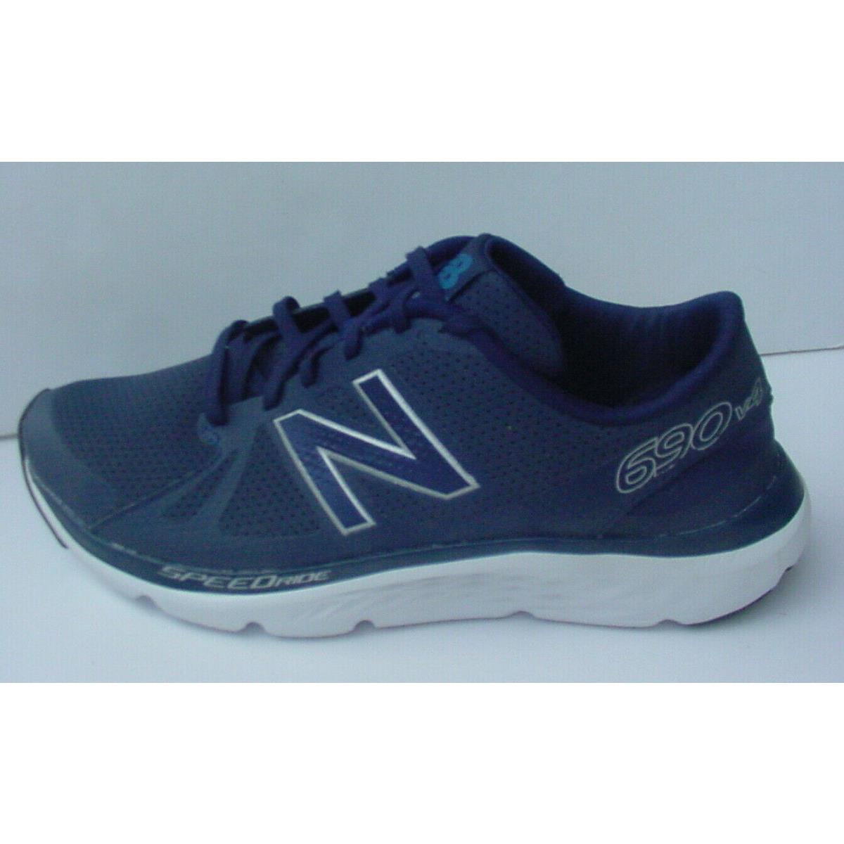 Balance Men`s Shoe Navy Blue White Speedride M690HB4 Sneakers Running Sz 10