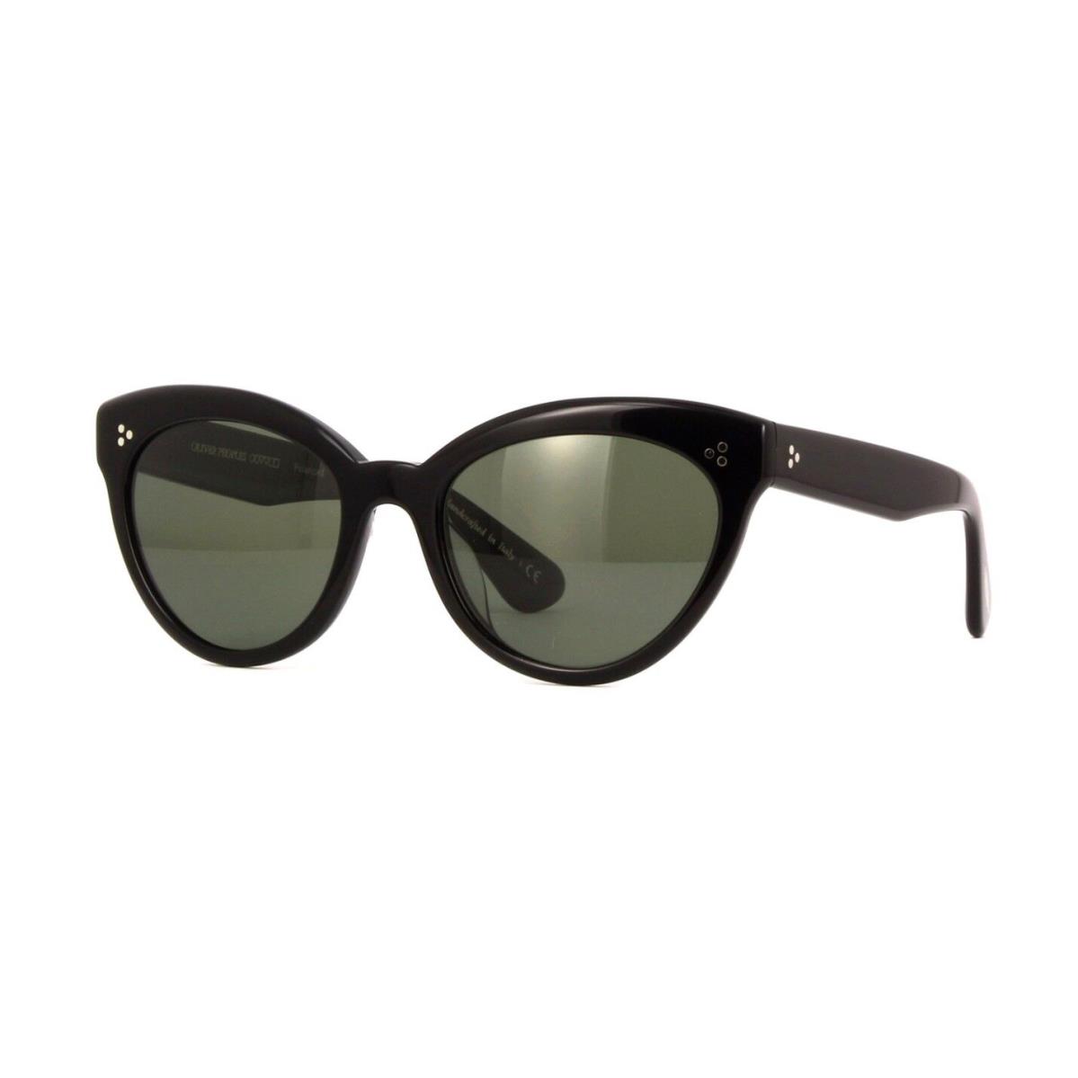 Oliver Peoples Roella OV 5355SU Black/G15 Green Polarised 1005/9A Sunglasses - Frame: Black, Lens: G15 Green Polarised