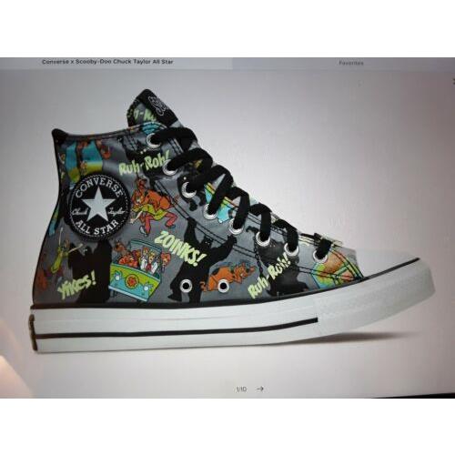 scooby doo converse size 8