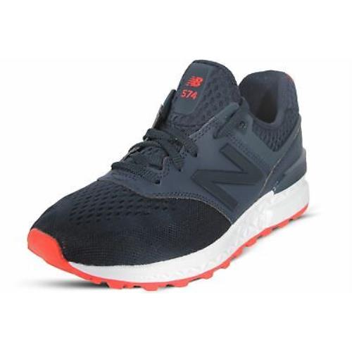 New Balance Women`s Shoes Blue Red 574 Sport Classic Running Sneakers WS574EMA
