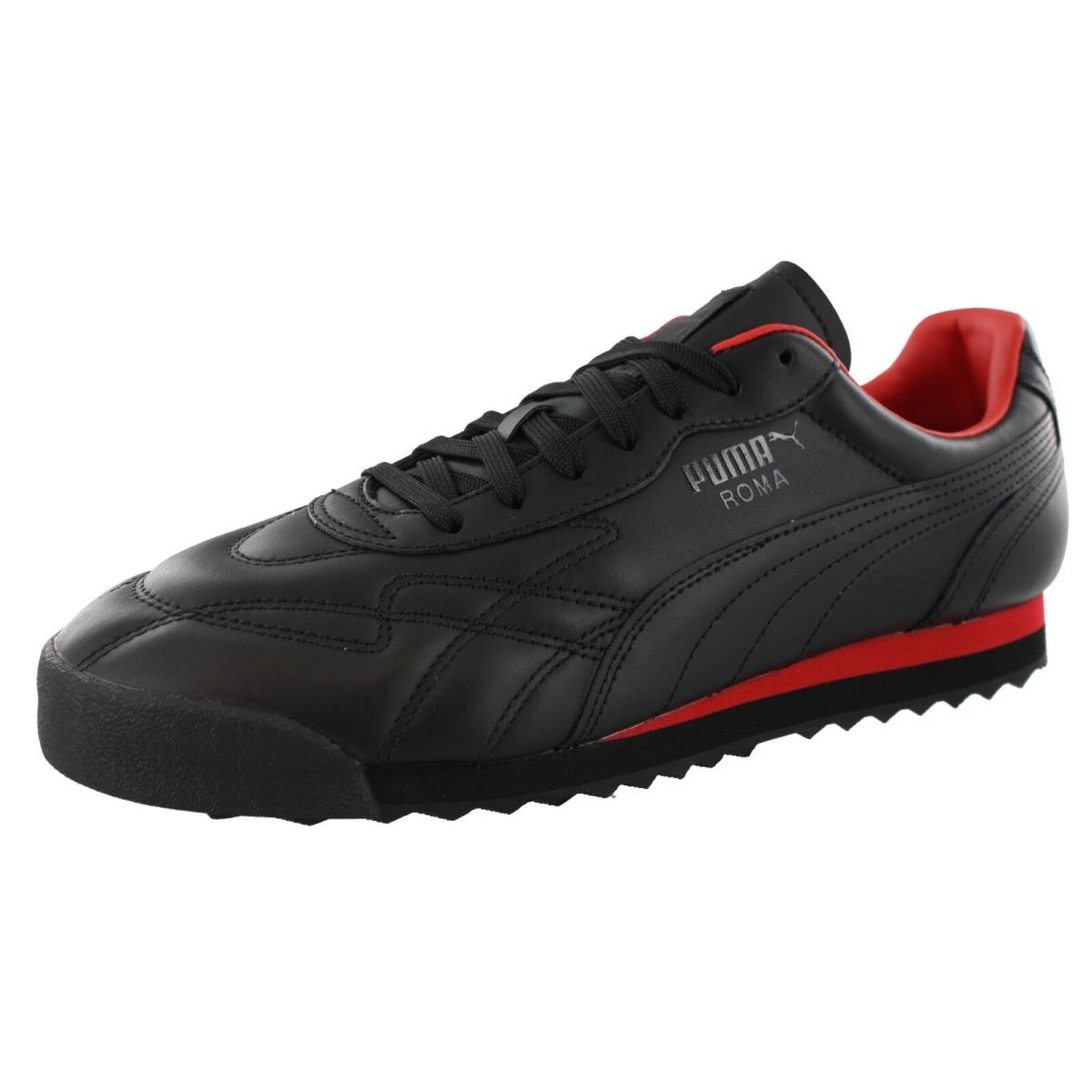 Puma Men`s Roma Anniversario ME Retro Classic Shoes BLACK/HIGH RISK RED