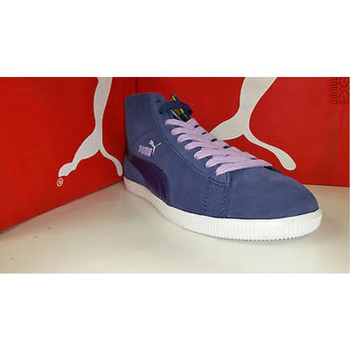 Puma Women`s Glyde Mid Top Shoes Size 6-10 Grey Pink / Blue Lavender Blue