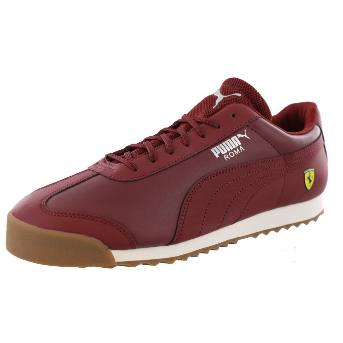 Puma Men`s Roma SF Ferrari Classic Retro Shoes POMEGRANATE POMEGRANATE