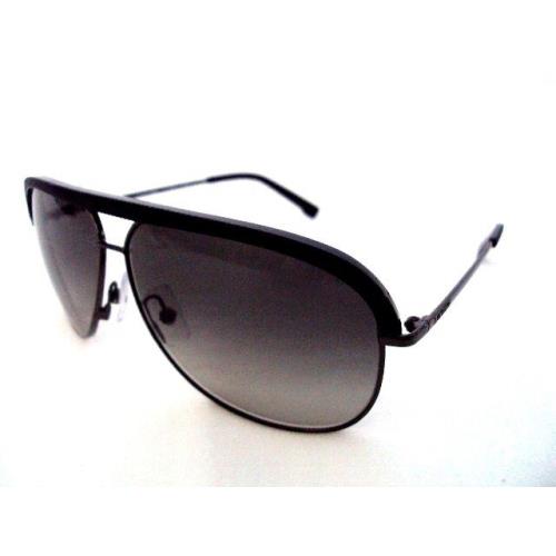 Lacoste L126S L126 001 Black Men`s Pilot Metal Sunglasses 61mm