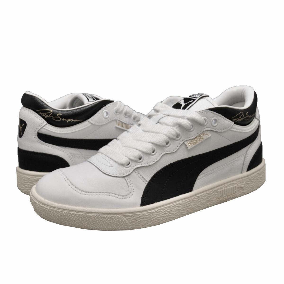 Men`s Shoes Puma Ralph Sampson Demi Lace Up Mid Sneakers 371683-02 White / Black