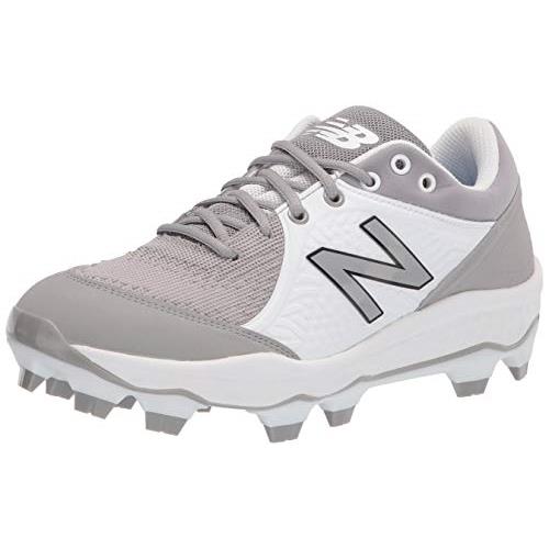 Balance Men`s 3000 V5 Molded Baseball Shoe - Choose Sz/col Grey/White