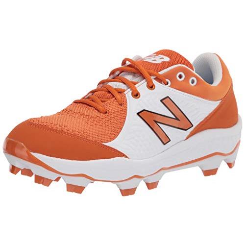 Balance Men`s 3000 V5 Molded Baseball Shoe - Choose Sz/col Texas Orange/White