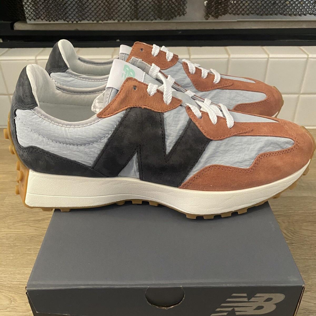 new balance 327 rust brown grey