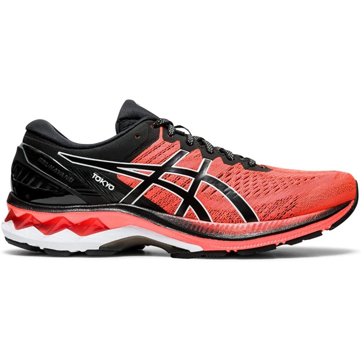 Asics Men`s Gel-kayano 27 Running Shoes Sunrise Red/Black