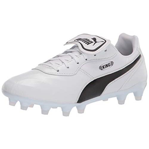 Puma Unisex-adult King Top Fg Soccer Shoe - Choose Sz/col Puma White-puma Black-puma White