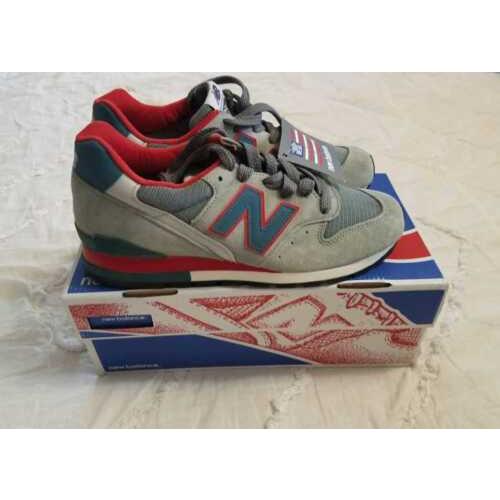 New Men`s 8 New Balance For J Crew 996 Sneakers Shoes IN Faded Grey Made IN Usa