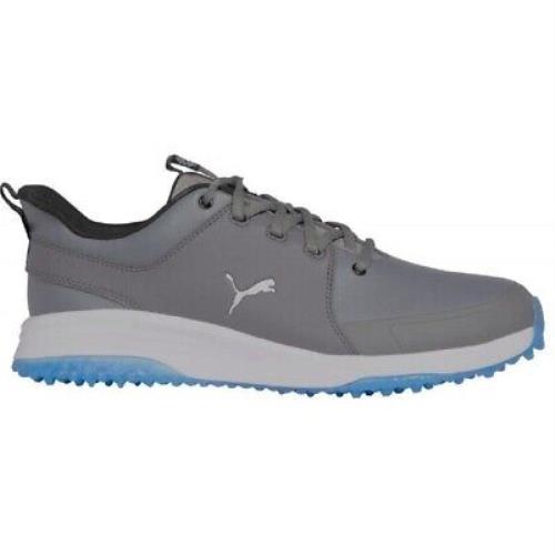 Men`s Puma Grip Fusion Pro 3.0 Golf Shoes Silver/blue