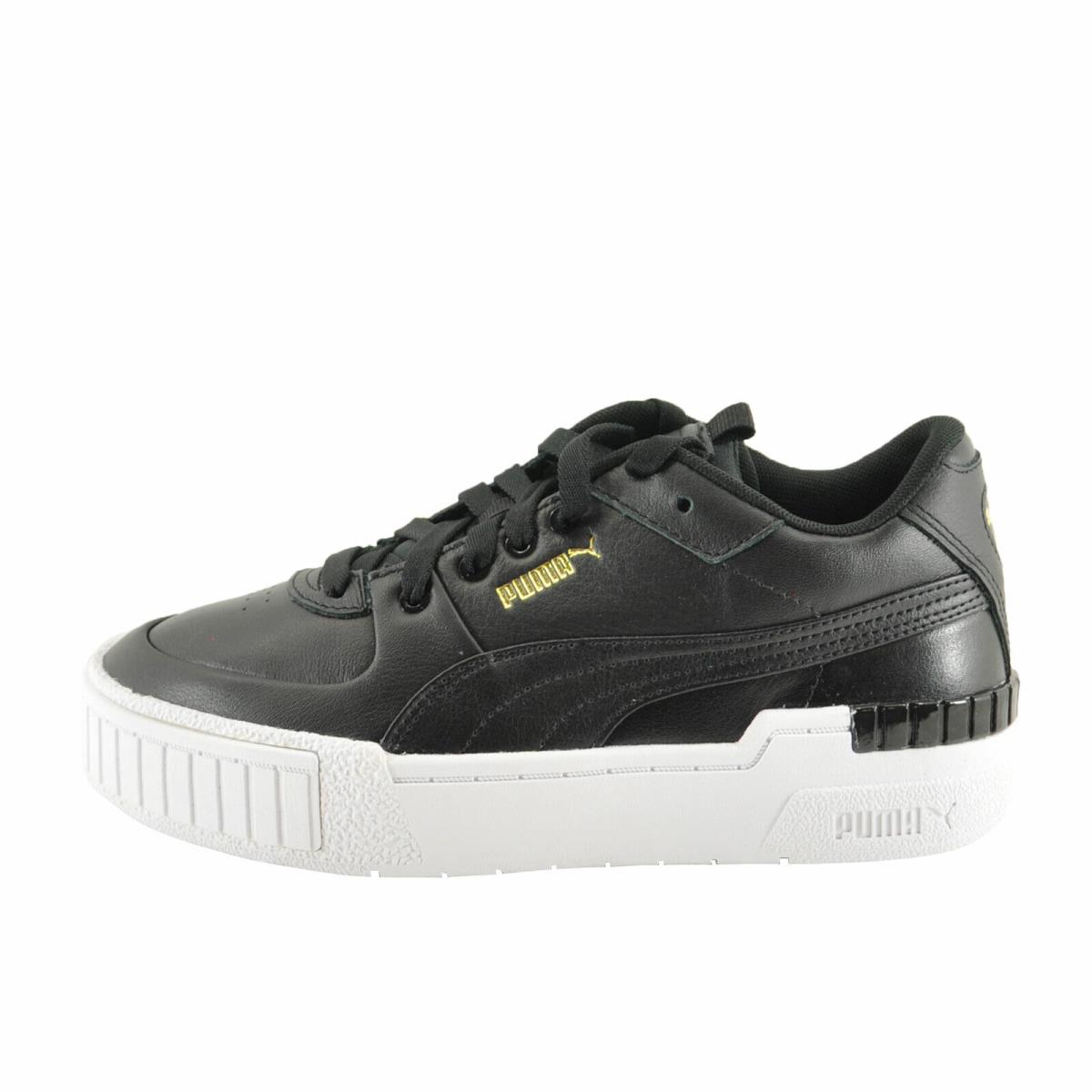 Women`s Shoes Puma Cali Sport Leather Platform Sneakers 37387102 Black / White