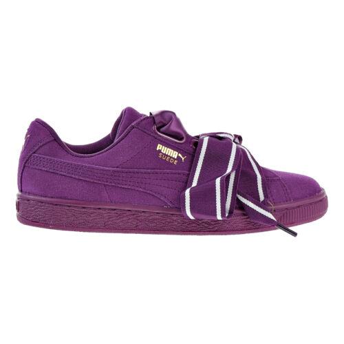 Puma Suede Heart Satin II Women`s Shoes Dark Purple-dark Purple 364084-02