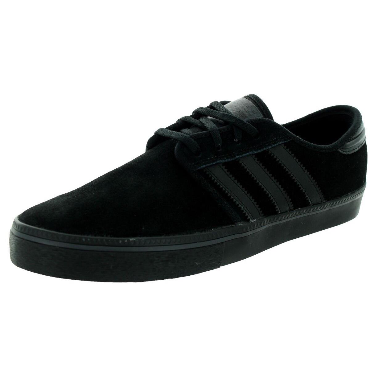 Adidas Seeley Adv Black Black Skateboarding Sneaker C76906 317 Men`s Shoes - Black