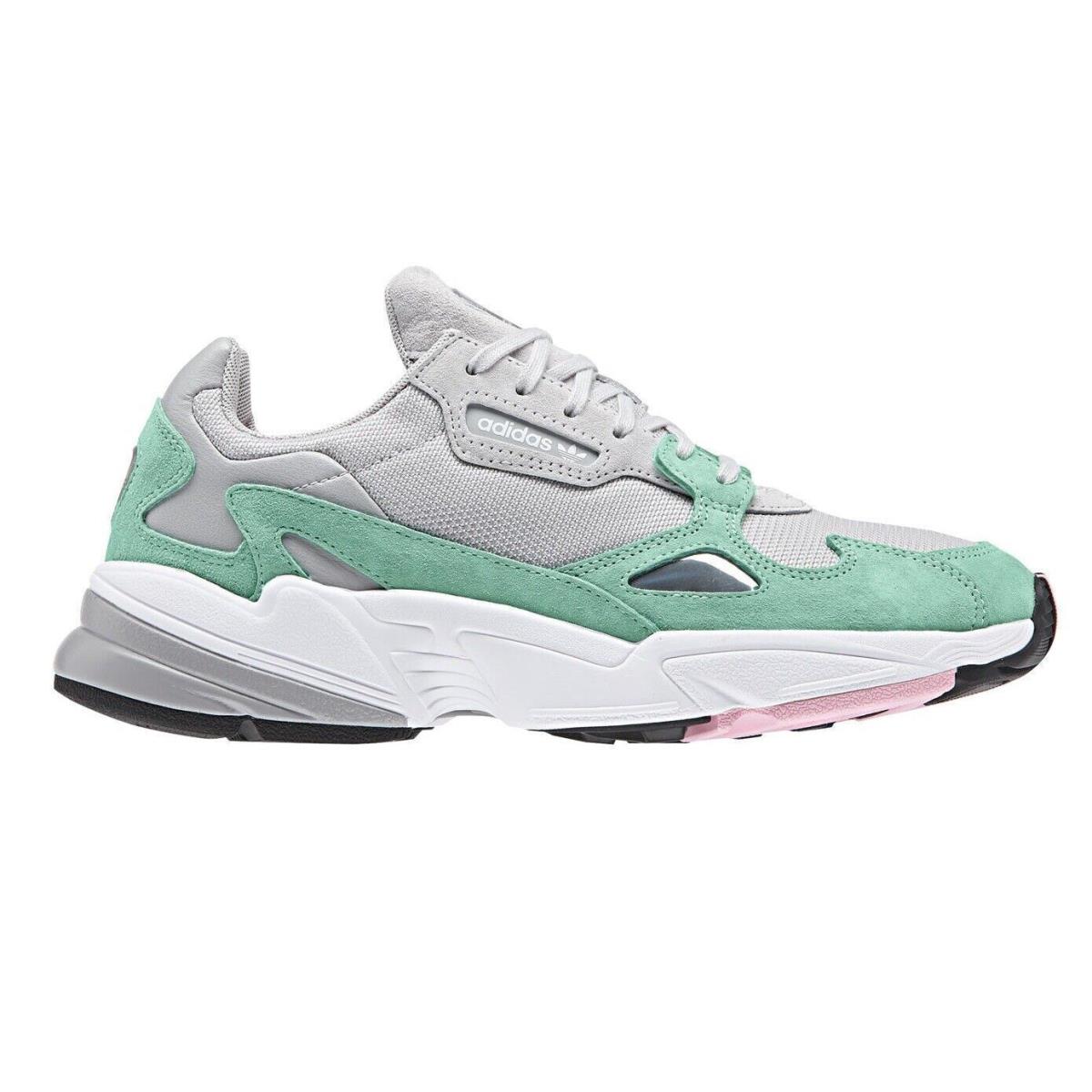 Adidas Falcon Grey Watermelon Green Womens Casual Sneakers B28127 Green