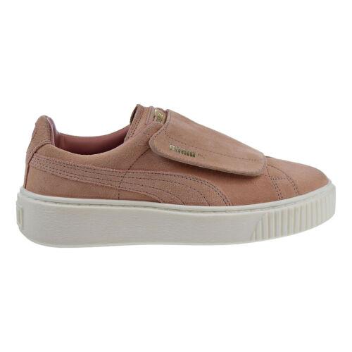 Puma Suede Platform Strap Womens Shoes Cameo Brown-marshmallow 364586-03