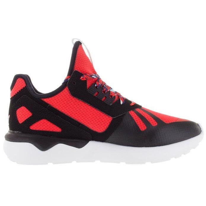 Adidas Men`s Tubular Runner Originals Running Shoe Size 11 - 12 - BLACK/WHITE/RED