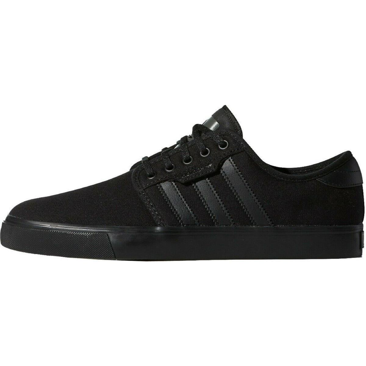 Adidas Men Seeley Skateboard Shoe Black/black/dark Cinder G98180 - Black