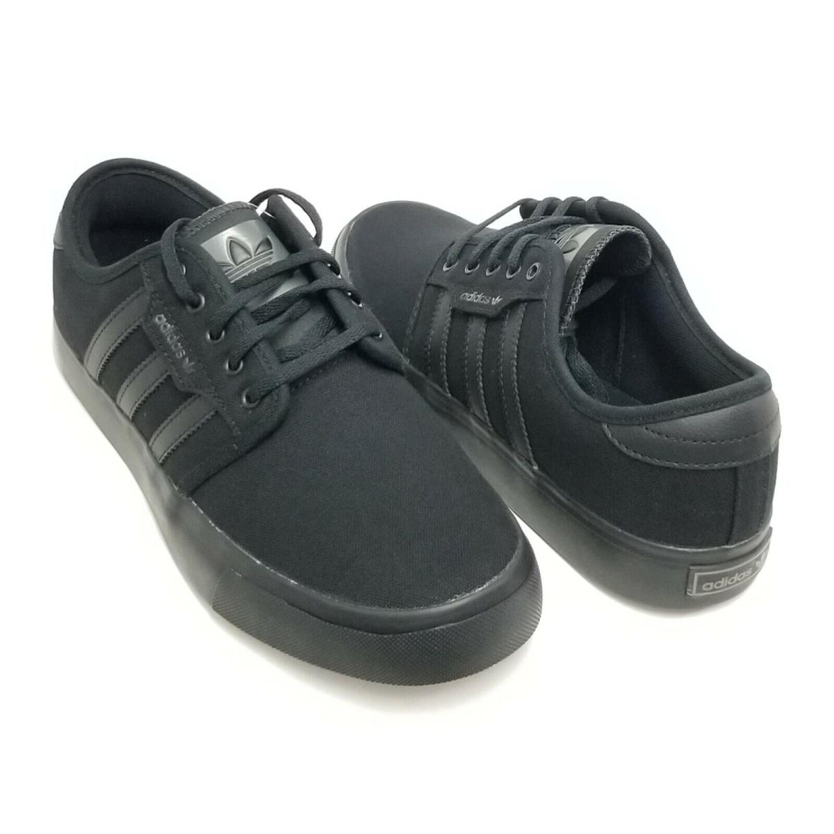 Adidas Big Kid Seeley J Skateboard Shoe Black/black/dark Cinder Q33217