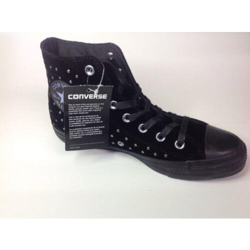 Converse 558991C Black High Textile Studded Womens Size 7 Shoes