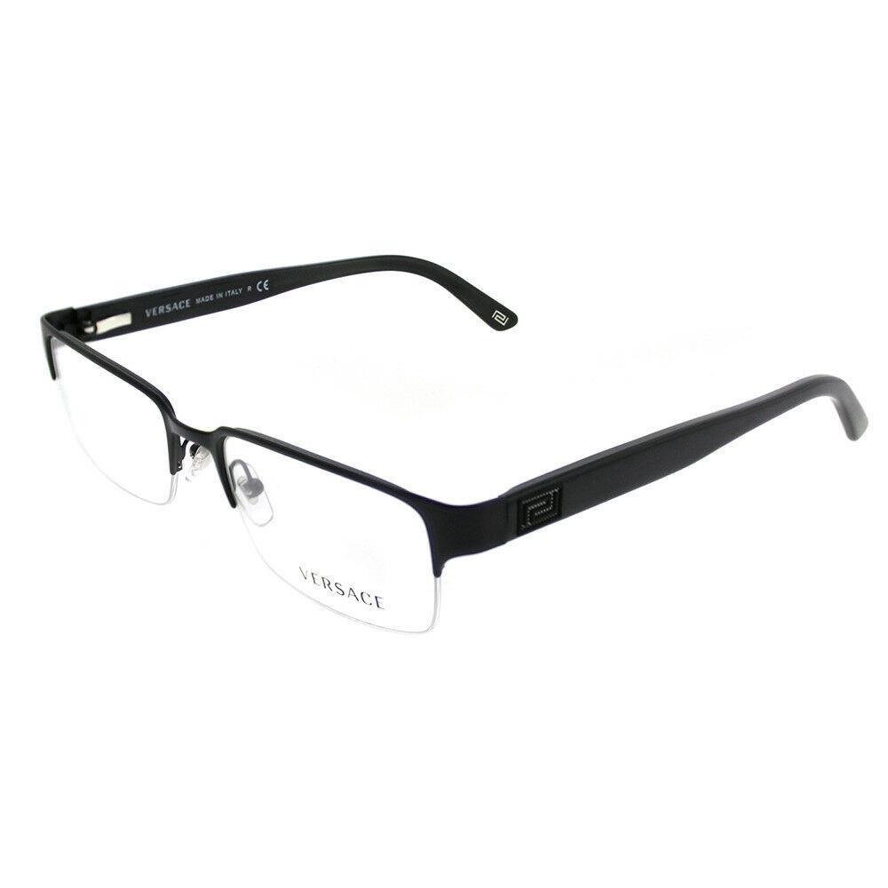 Versace VE1184 1261 Matte Black Demo Lens 53 mm Men`s Eyeglasses