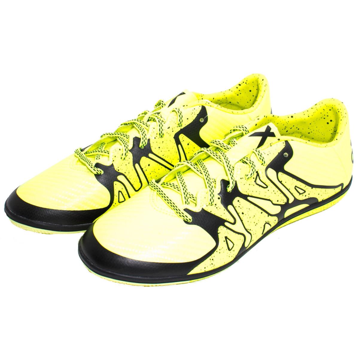 Adidas Performance Men`s X 15.3 IN Soccer Shoe B32997 Yellow/black Sz 9