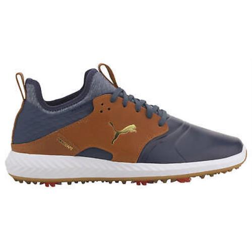 Puma Ignite Pwradapt Caged Crafted Golf Shoes 193825-03 Peacoat/brown - Peacoat/Brown