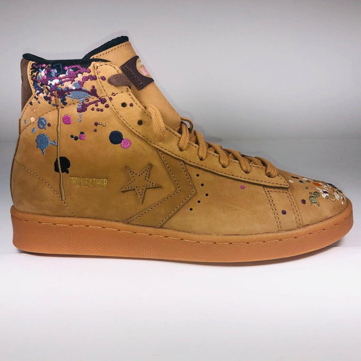 Converse Bandulu Pro Leather Mid Tan Multicolor Fashion Shoe Mens 9.5 169908c