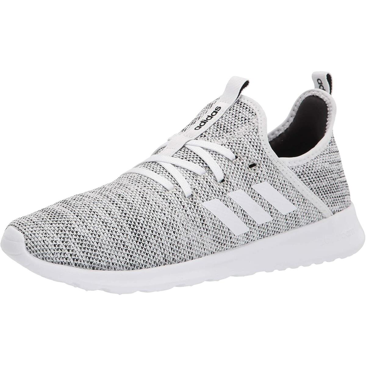 Adidas Women`s Cloudfoam Pure Running Shoes - White/White/Black