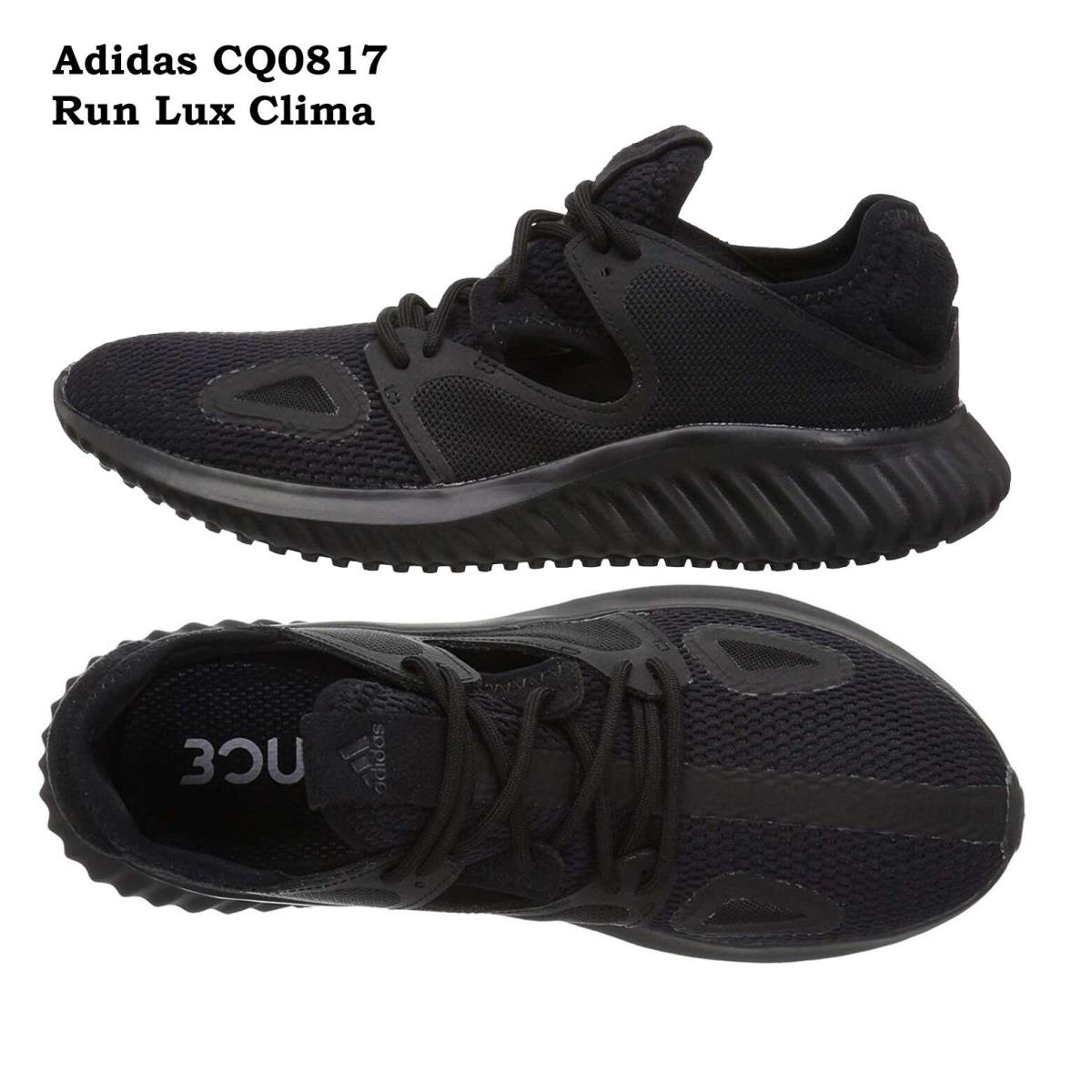 Women Adidas Shoes Black Run Lux Clima Running Shoes Adidas Bounce Series AQ0817 - Black