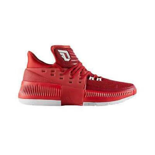 Adidas Men s Athletic Sneakers Lace Up Dame 3 Basketball Shoes Red