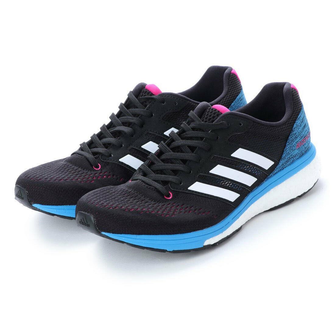 Women Adidas Adizero Boston 7 Running Shoes Black Sneakers Size 5 5.5 - Black