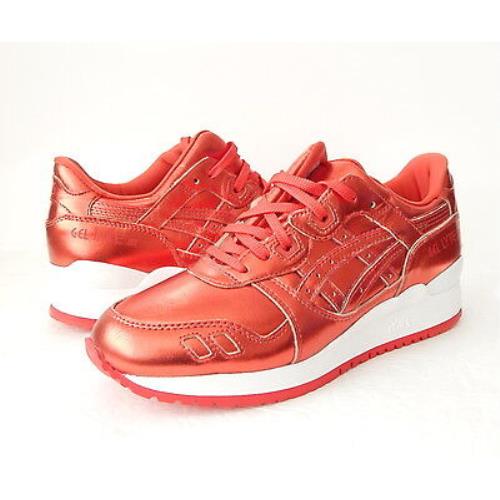 Asics Women`s Gel-lyte Iii Retro Running Shoe Size 8 B US Classic Red