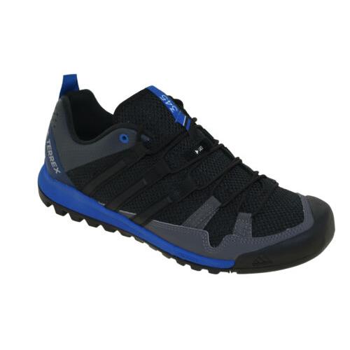 Adidas Men`s Terrex Solo Hiking Shoe Blk/blk/blu Style CM7657