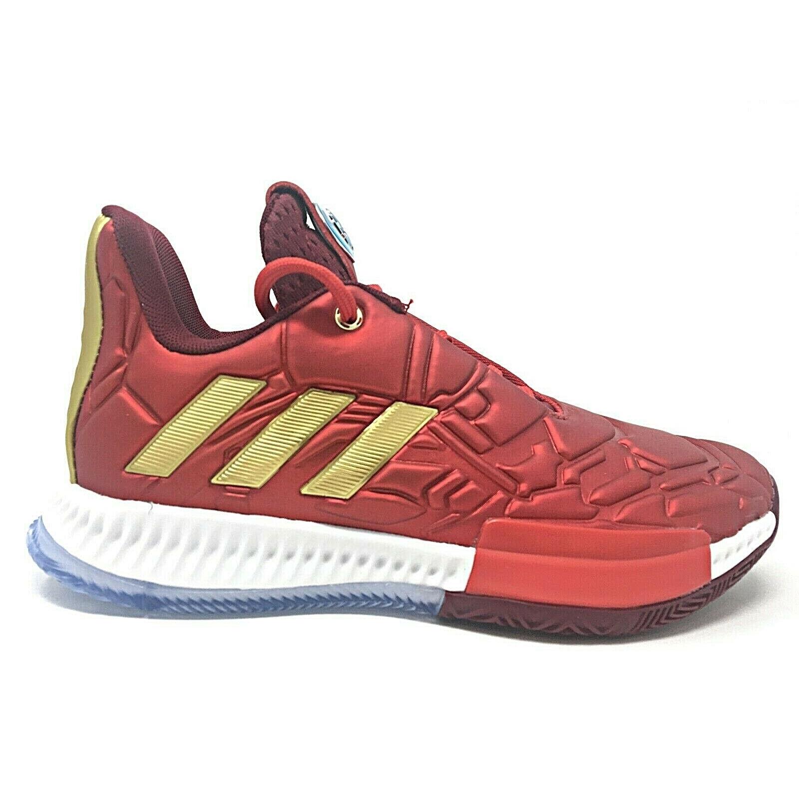 Adidas Harden Vol. 3 Kids Basketball Shoes Marvel-iron Man Red/white EG2626