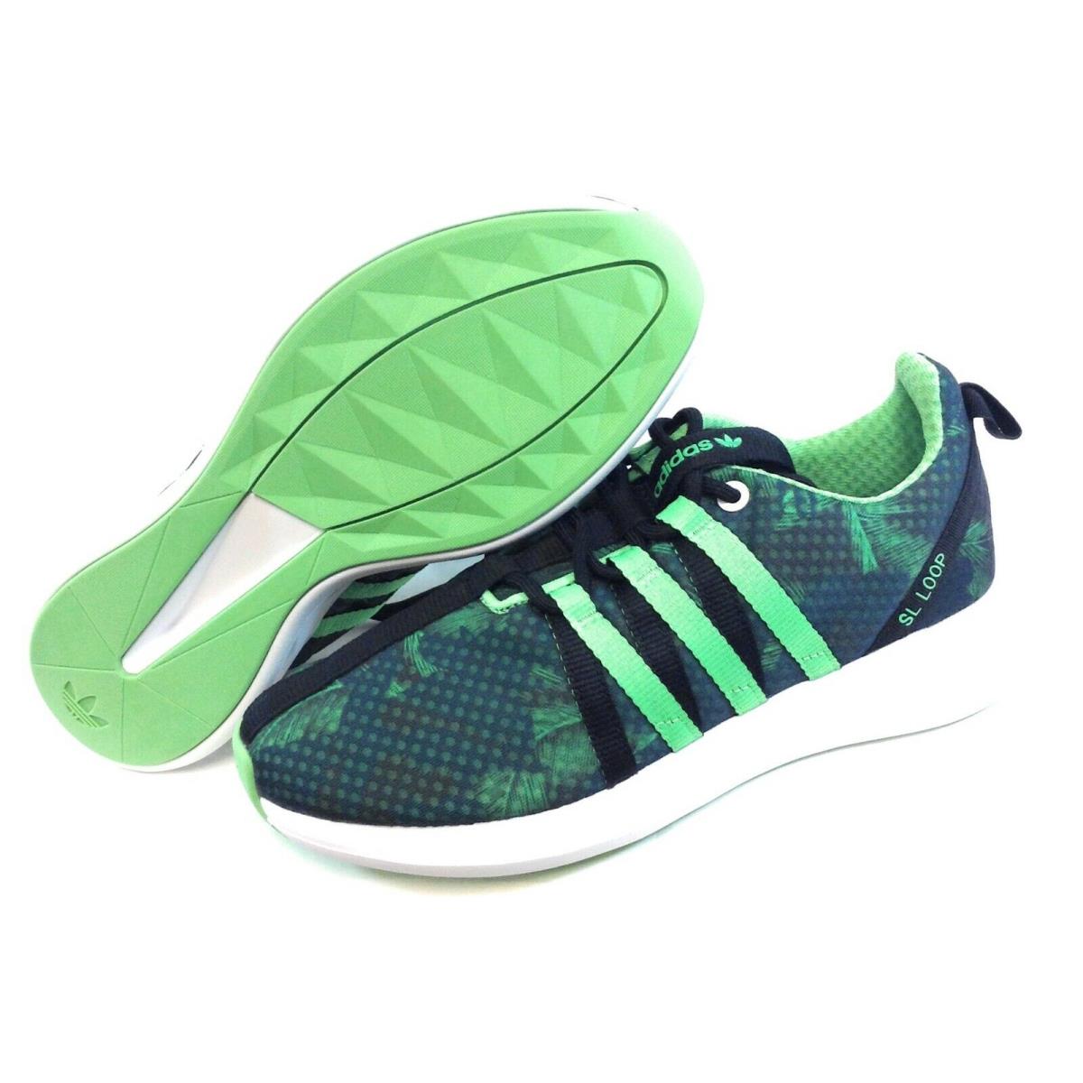 Womens Adidas SL Loop Racer C77537 Green Black 2015 Deadstock Sneakers Shoes - Green