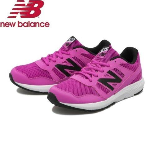 Balance 570 Wide Fuchsia Black White Kid 5Y Running Shoes YT570PW W