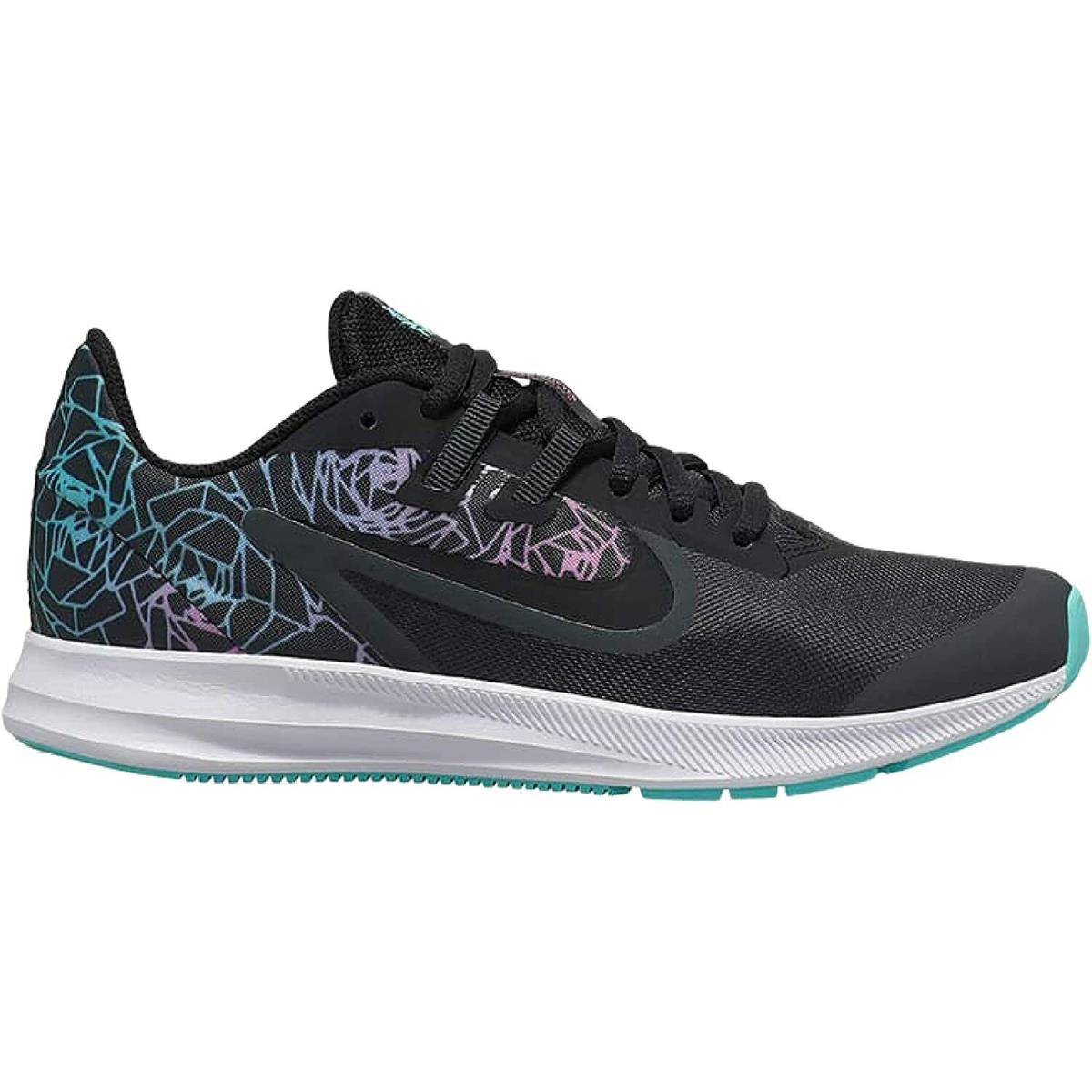 Nike shoes Downshifter Rebel - Anthracite/Black/Light Aqua 6