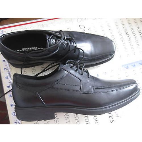 Rockport Adiprene BY Adidas Business Lite ST Bike Front Dress Shoes | - shoes - BLACK LEATHER | SporTipTop