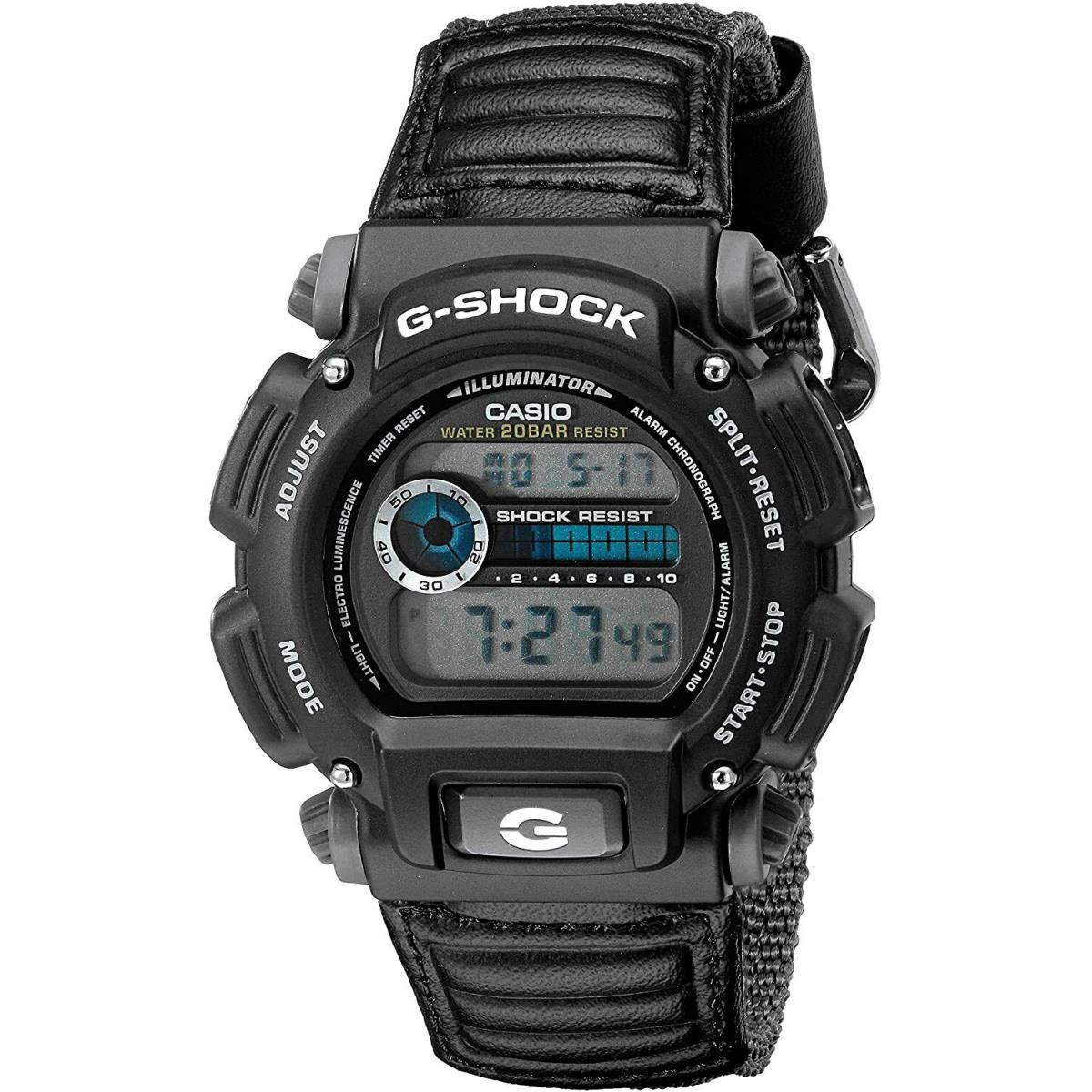 Casio DW9052V-1V G-shock Chronograph Watch Nylon Band Alarm 200 Meter WR