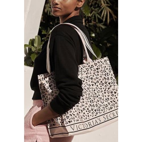 Victoria`s Secret Leopard Tote Beach Shopper Tote Shoulder Bag