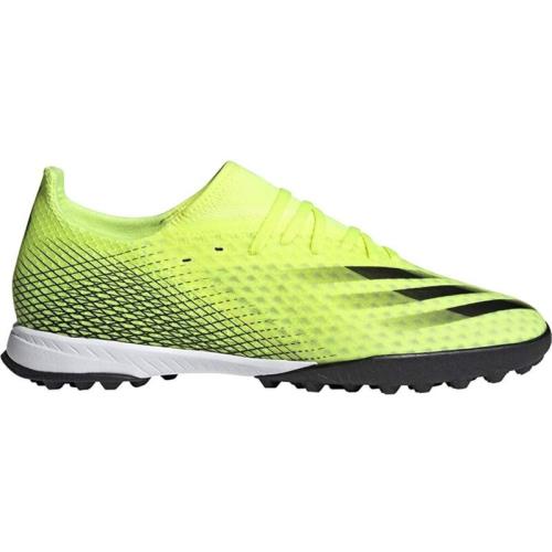 Adidas Men`s X Ghosted.3 Turf Soccer Shoe Solar Yellow-core Black-team Royal Blue
