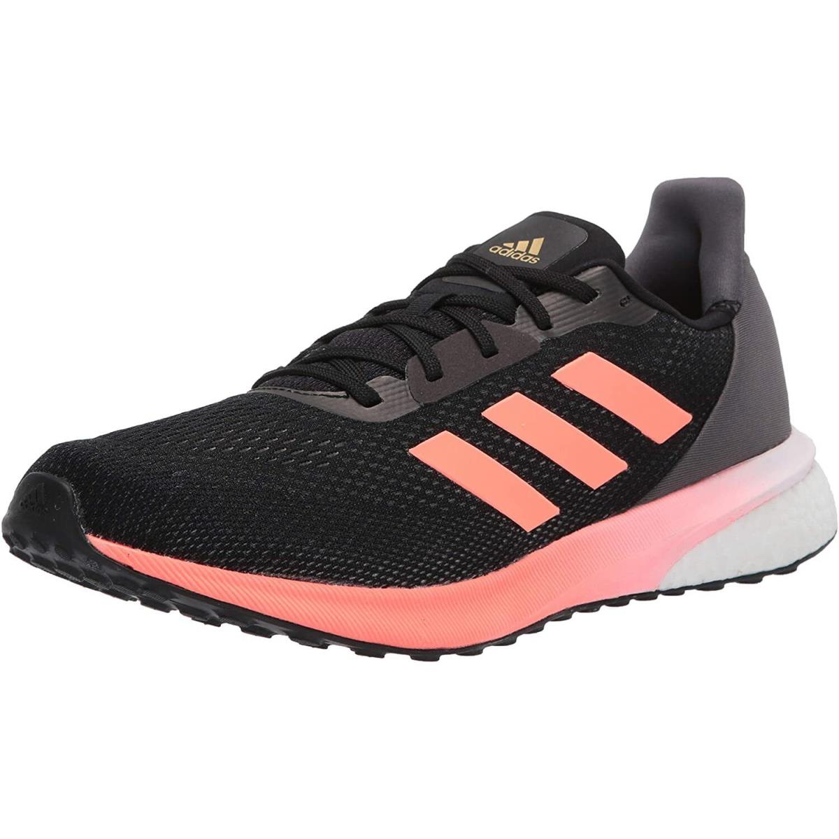 Adidas Men`s Astrarun Running Shoes Core Black/Signal Coral/Grey Five