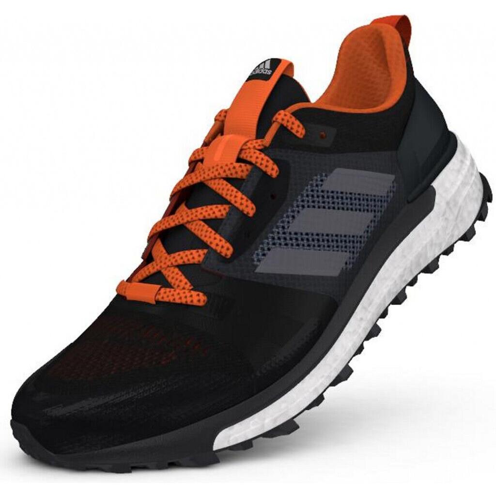 Mens Adidas Supernova Trail Running Shoes Blue Orange Sneaker Adidas BB6622 Gray