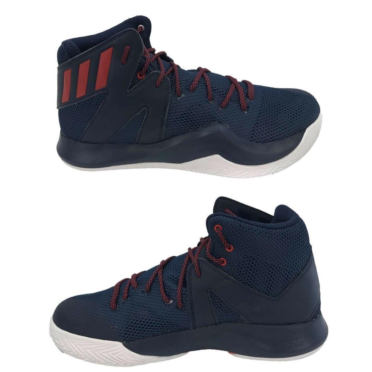 Adidas Men`s Crazy Bounce Usa SM Mid Top Basketball Shoes Navy Red - Navy , Red