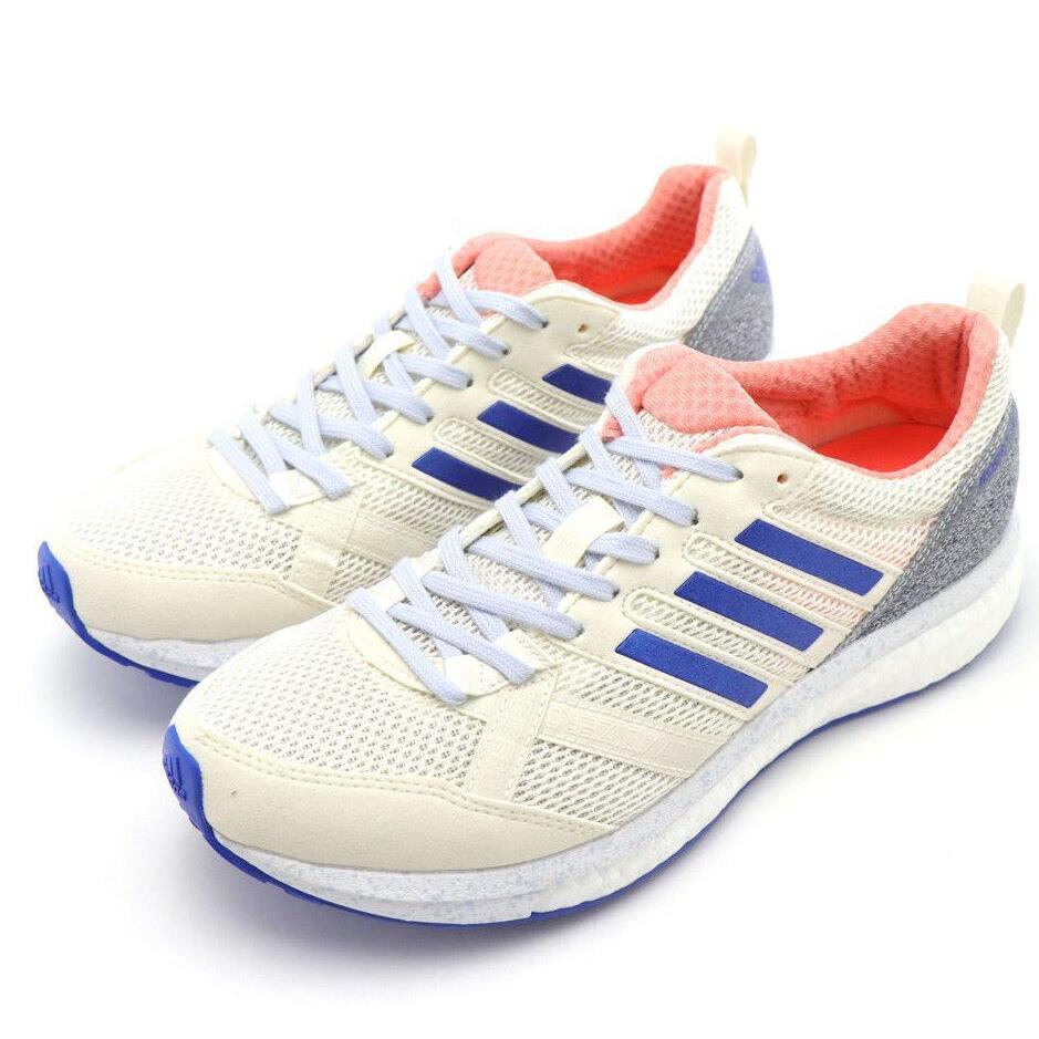 Womens Adidas Sneakers Adizero Tempo 9 White Orange Running Shoes Adidas CP9498