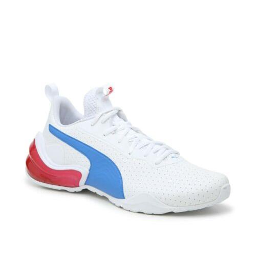 Puma Sneakers Lqd Cell Challenge Running Shoes Men Size 9 - white red and blue